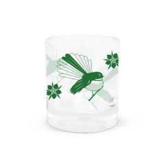 Iko Iko Glass Tumbler Pīwakawaka Green