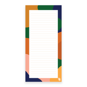 Iko Iko Notepad Abstract Wave Green Blue Orange