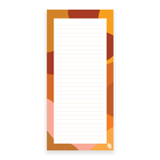 Iko Iko Notepad Abstract Wave Red Pink Orange