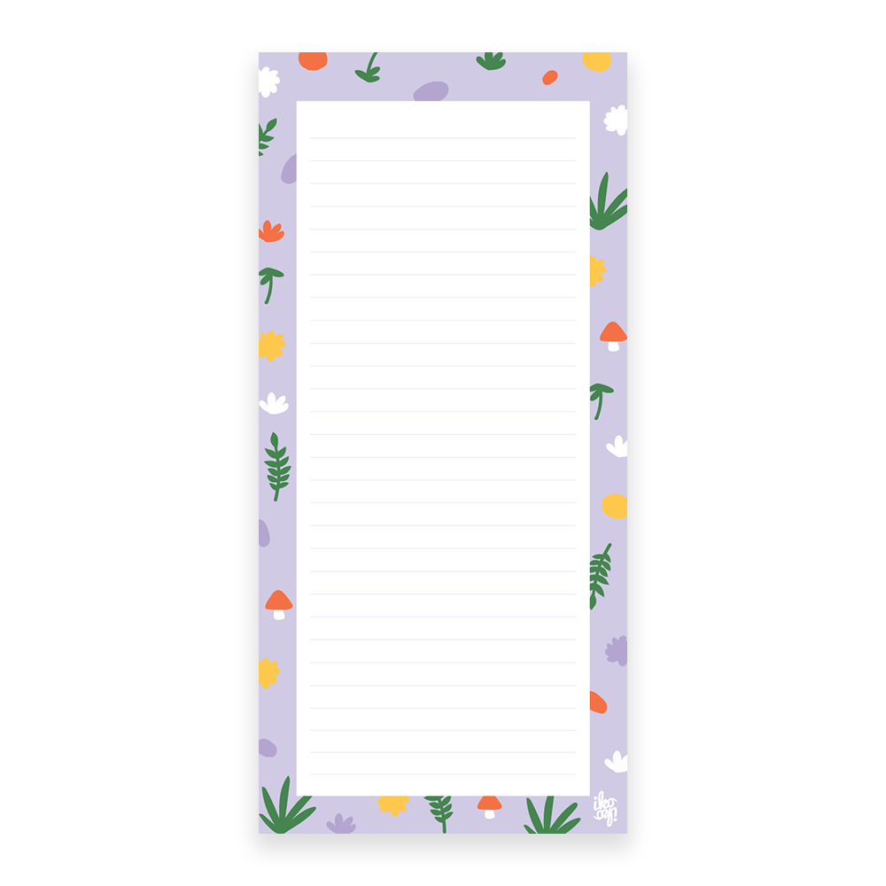Iko Iko Notepad Mushroom Field Lavender