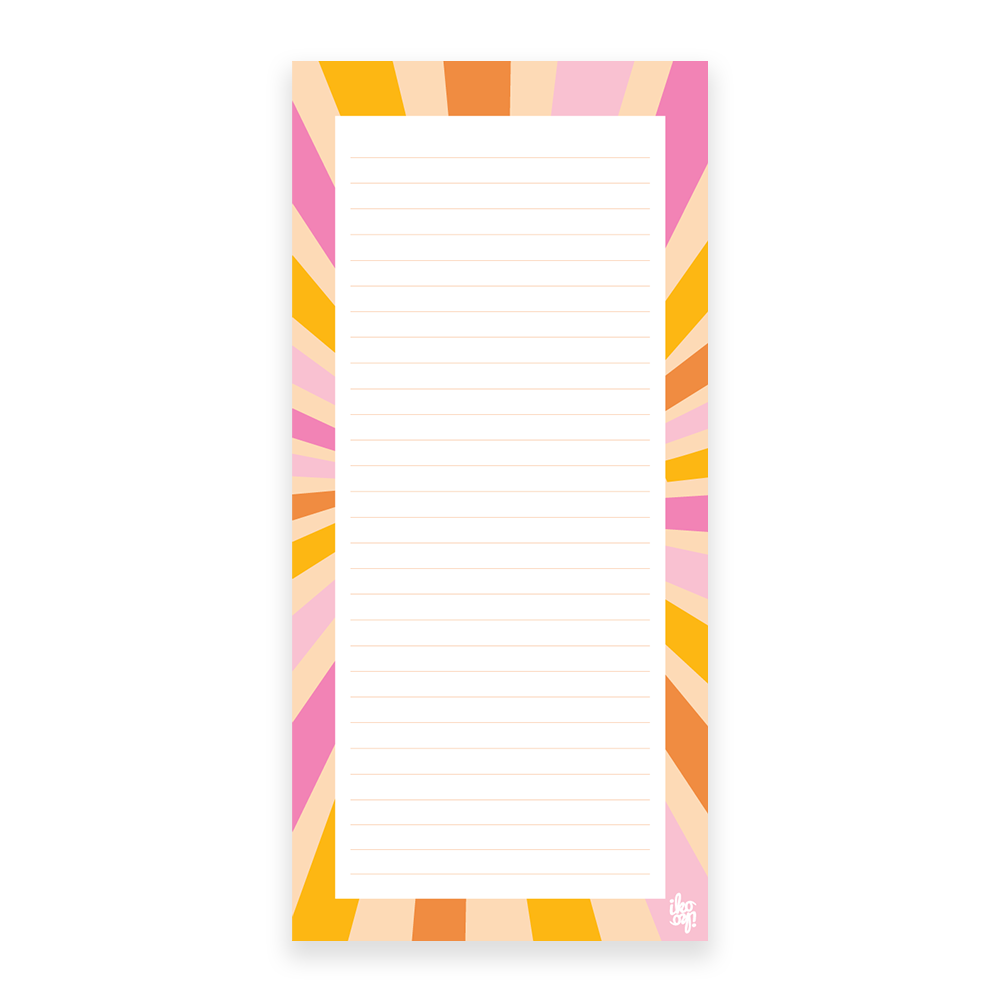 Iko Iko Notepad Solstice Sun Burst