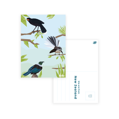 Iko Iko Postcard Kiwiana Geo Birds