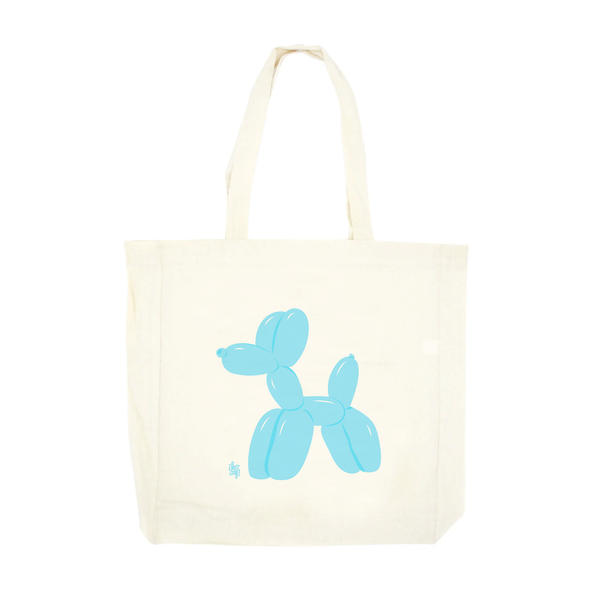 Iko Iko Simple Tote Balloon Dog Blue