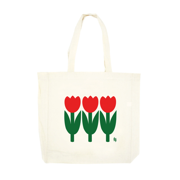 Iko Iko Simple Tote Tulips Red