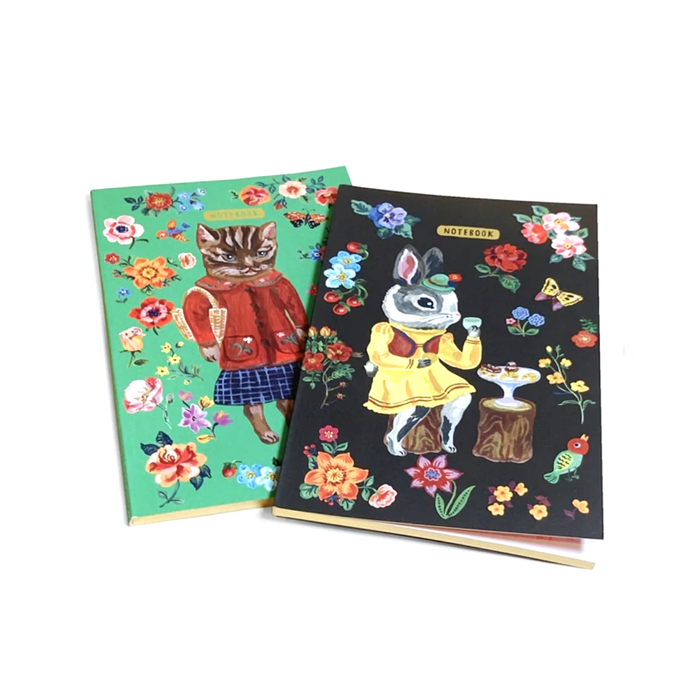 Nathalie Lete Fancy Fauna Notebooks Set of 2