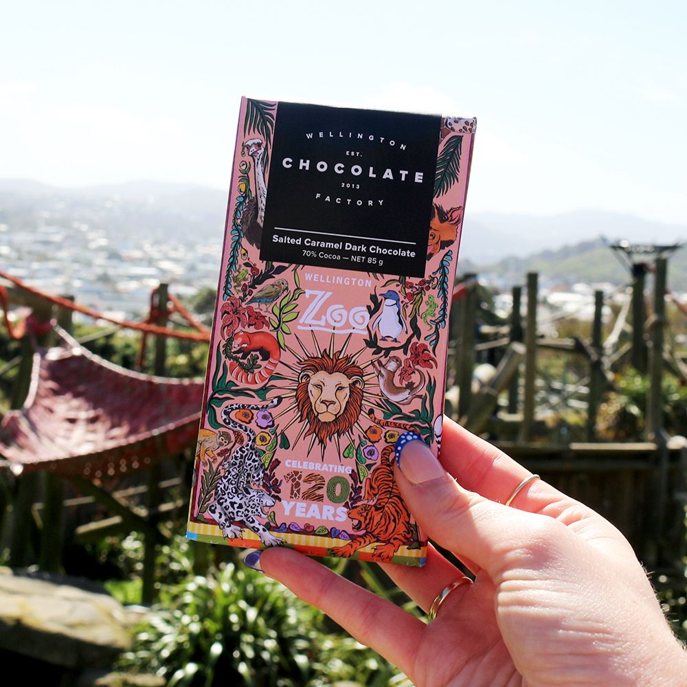Wellington Chocolate Factory x Wellington Zoo 120 Years Bar