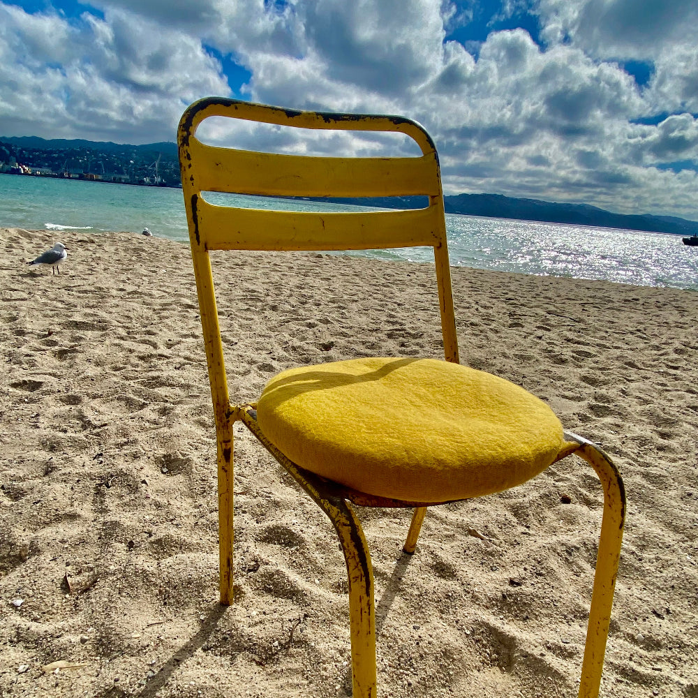 Tush Cush Cushion Mustard Yellow