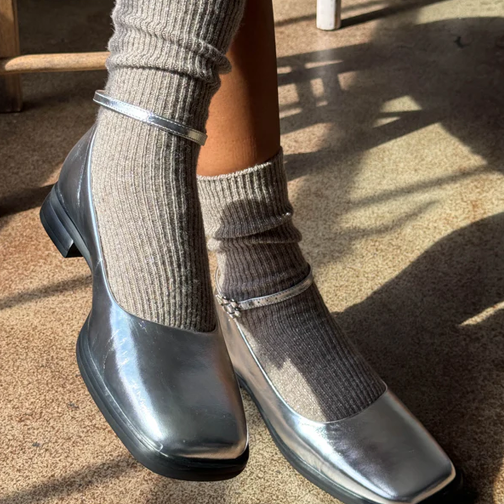 Le Bon Shoppe Winter Sparkle Socks Nutmeg