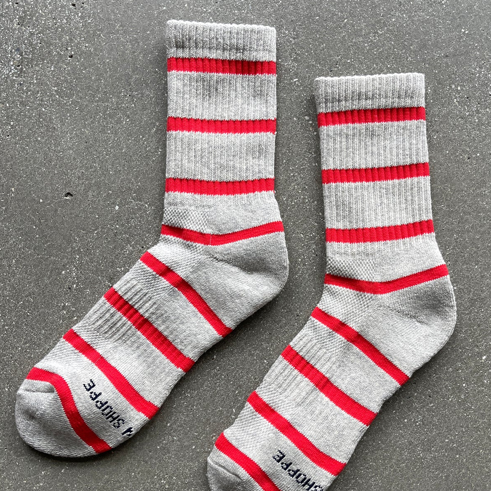 Le Bon Shoppe Socks Boyfriend Red Stripe