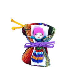 Guatemalan Worry Doll with Bag