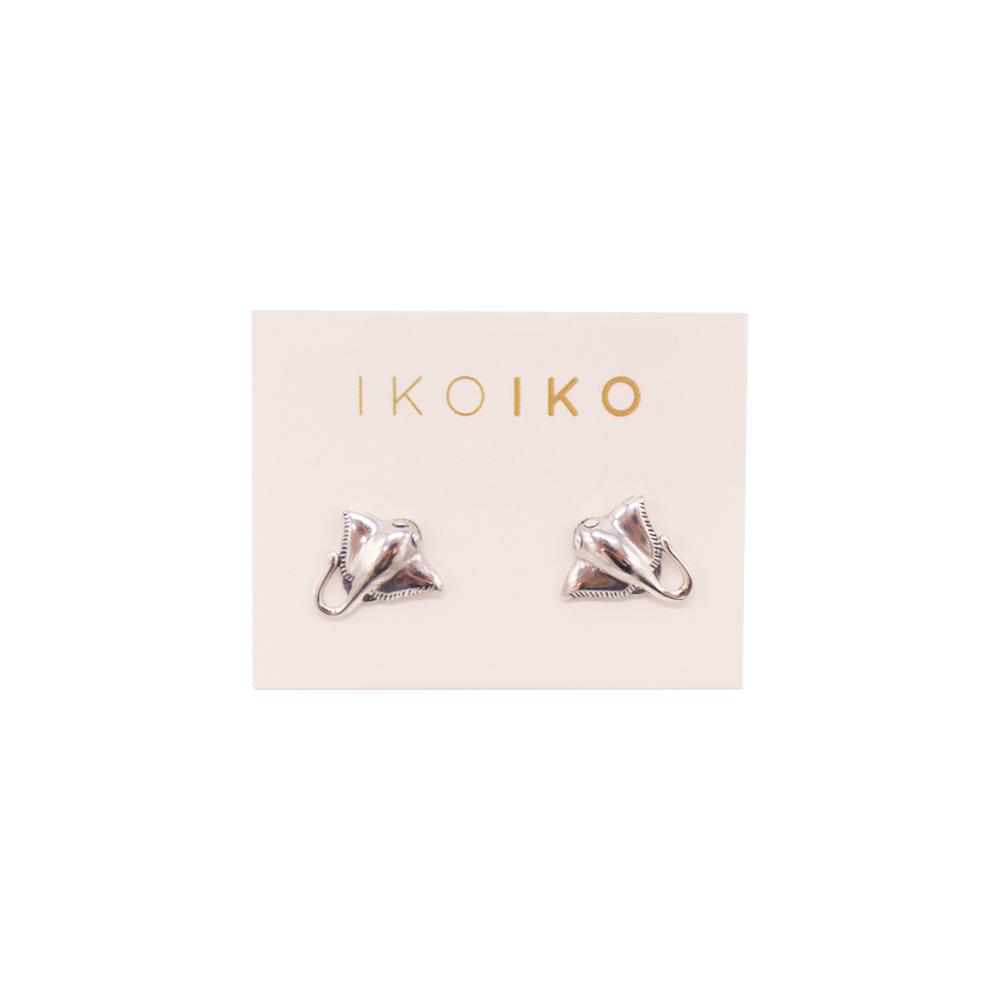 Iko Iko Studs Stingray Silver