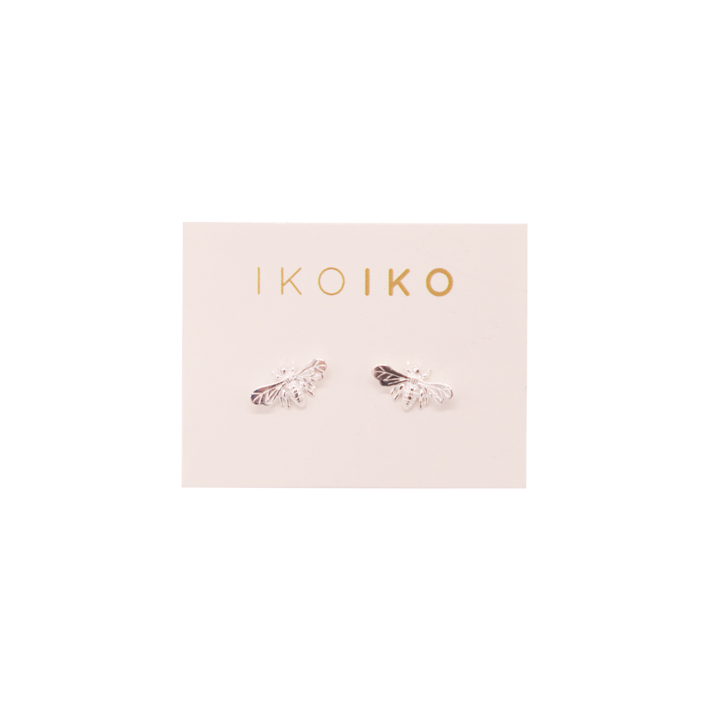 Iko Iko Studs Bee Silver