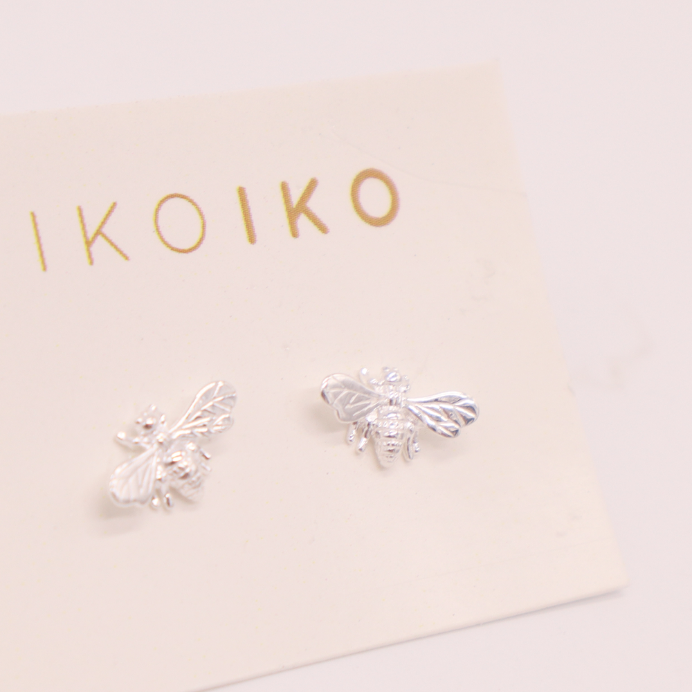 Iko Iko Studs Bee Silver