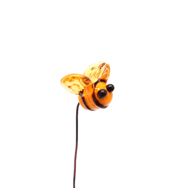 Rainey Designs Mini Glass Bee Stem