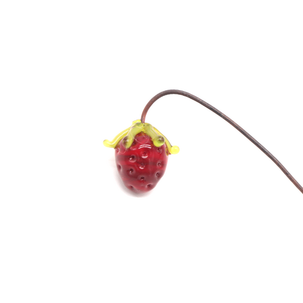 Rainey Designs Mini Glass Strawberry Stem