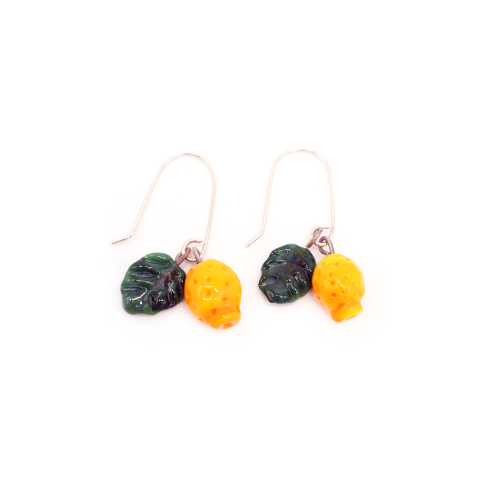 Rainey Designs Glass Lemon Cluster Earrings