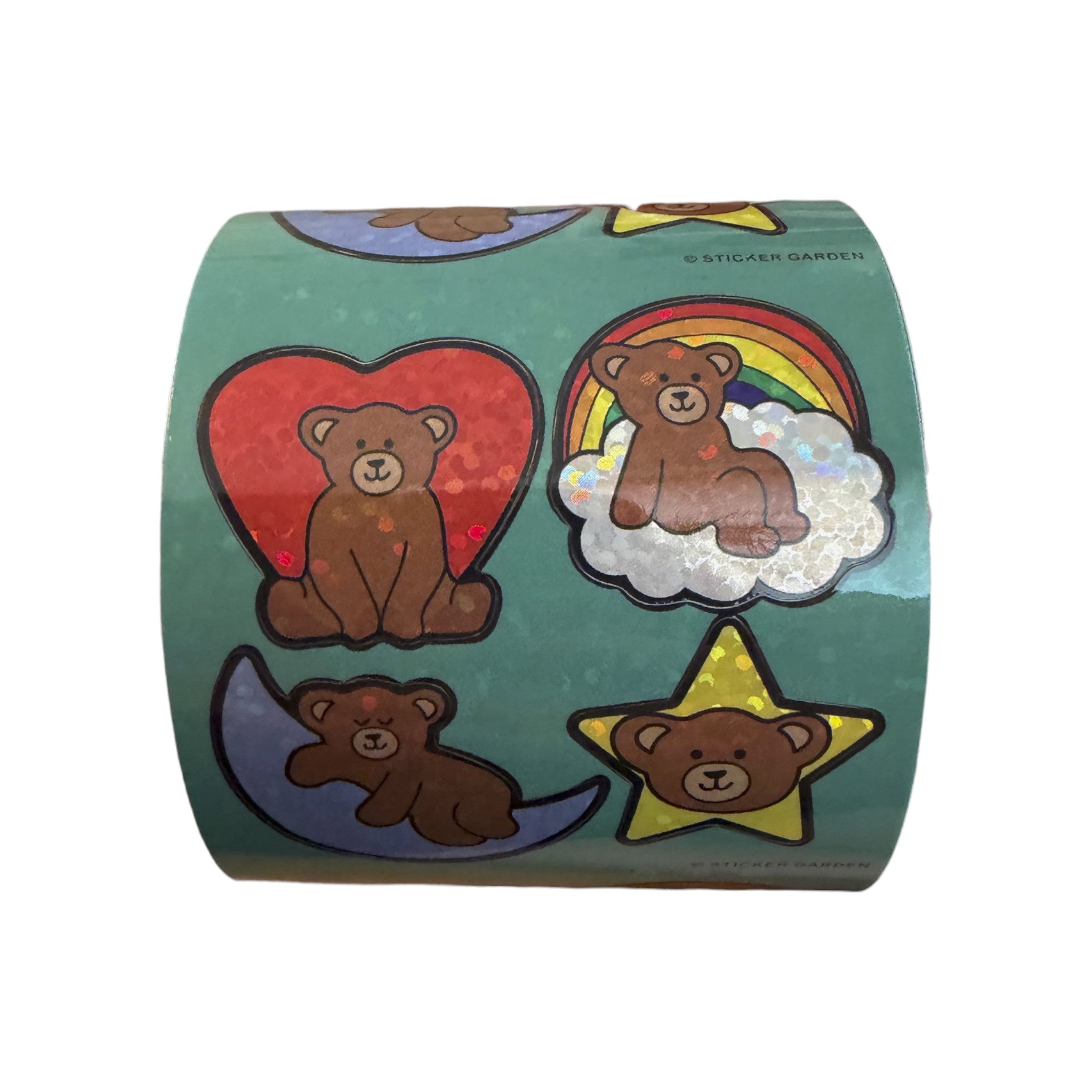 Sticker Garden Tear Off Square Bears in the Clouds
