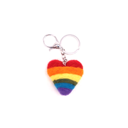 Felt Pride Heart Keyring