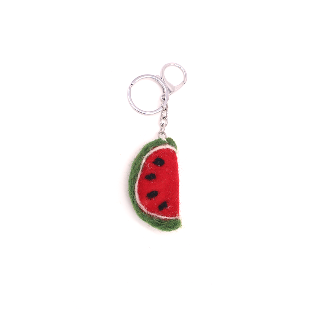 Felt Watermelon Keyring