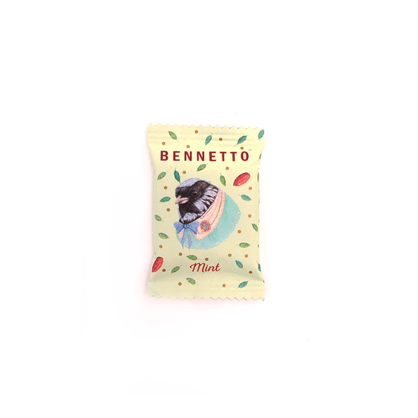 Bennetto Chocolate Truffle Square 8g Mint