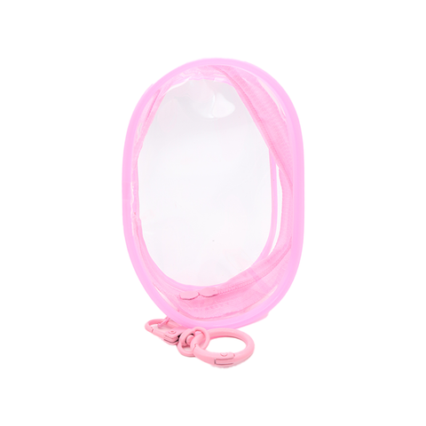 Trinket Pouch with Keychain Pink