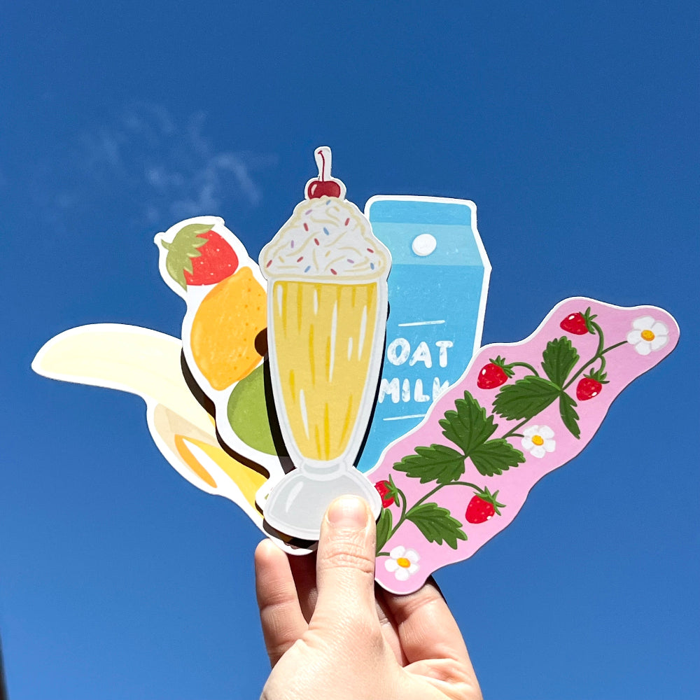 bookmark milkshake fruity cute fun