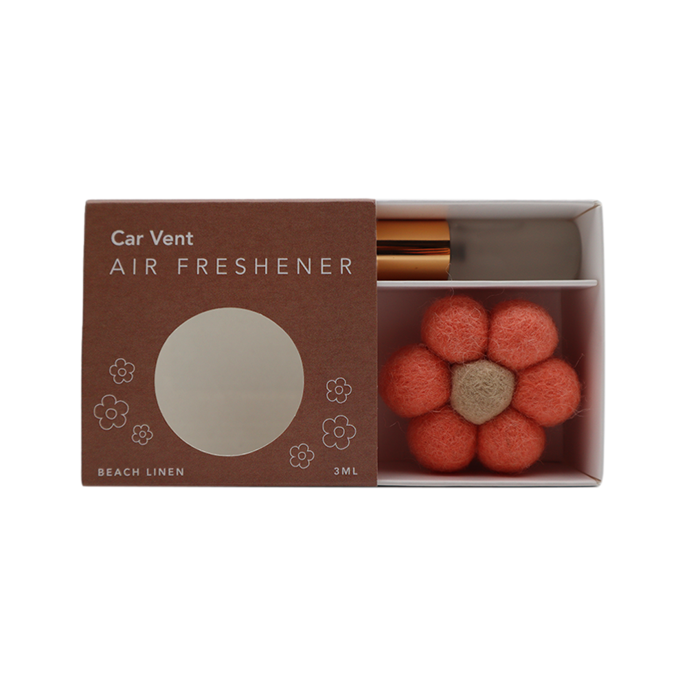 Wool Air Freshener Car Vent Beach Linen
