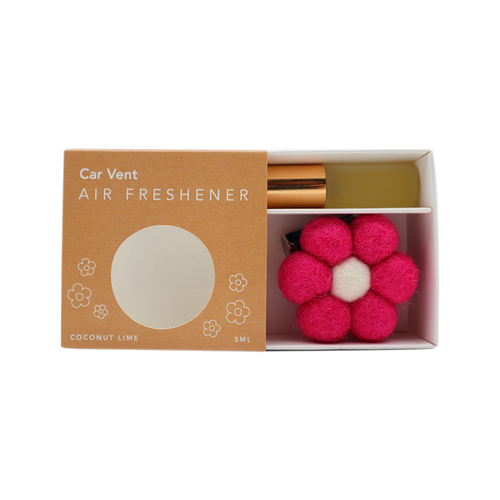 Wool Air Freshener Car Vent Coconut Lime