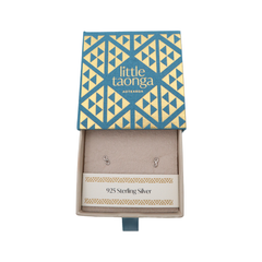 Little Taonga Petite Studs Eternity Silver