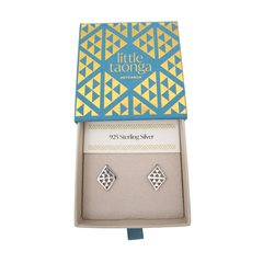 Little Taonga Studs Niho Silver