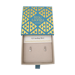 Little Taonga Studs Triple Twist SIlver