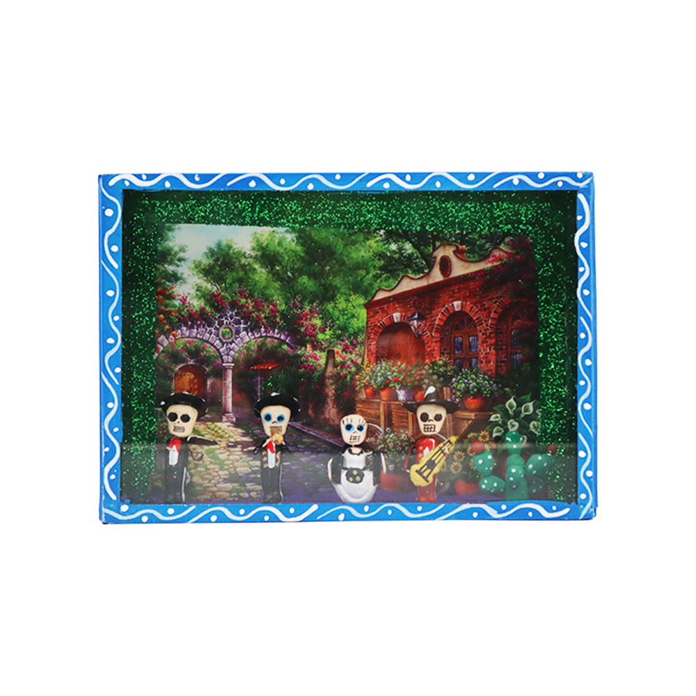 Mexican Nicho Box Mariachi Band and Dancer