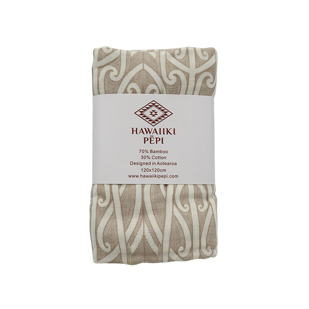Hawaiiki Pēpi Baby Wrap Taurikura Neutral