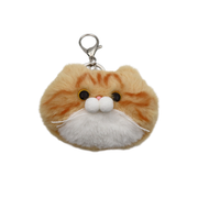 Jacklelope Treasures Bag Charm Ginger Cat Face