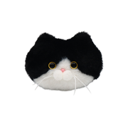 Jacklelope Treasures Bag Charm Black & White Cat Face