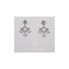 Lindi Kingi Earrings Byzante Embrace Mini Silver