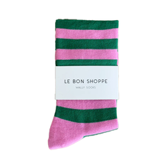 Le Bon Shoppe Socks Wide Pink Green