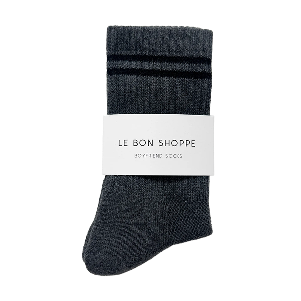Le Bon Shoppe Socks Boyfriend Charcoal