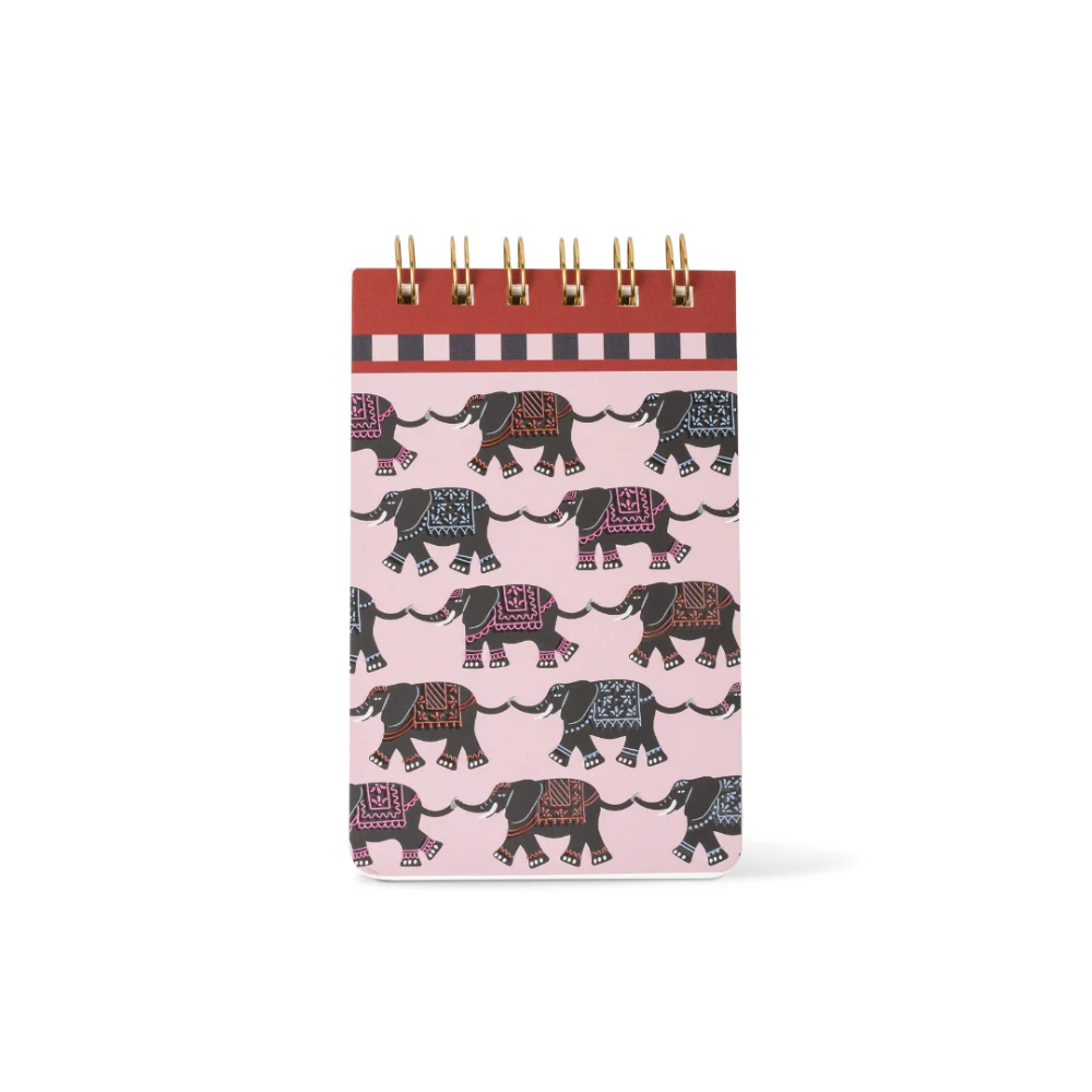 Designworks Ink Twin Wire Notepad Elephant