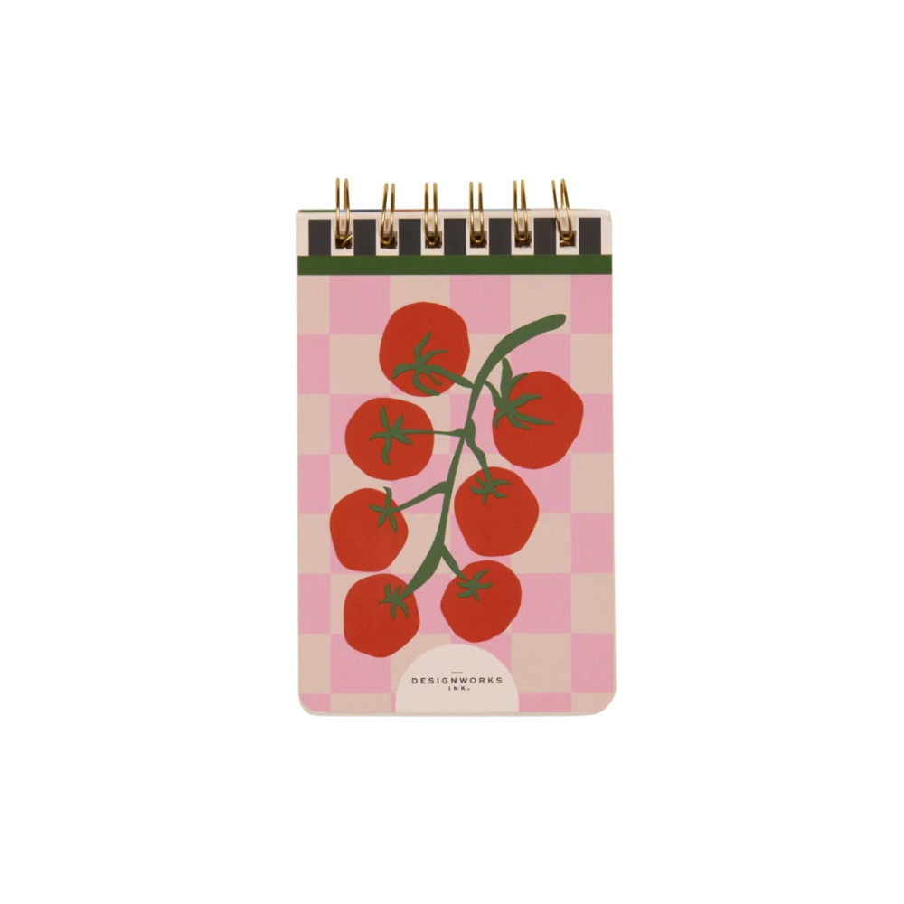 Designworks Ink Twin Wire Notepad Tomato