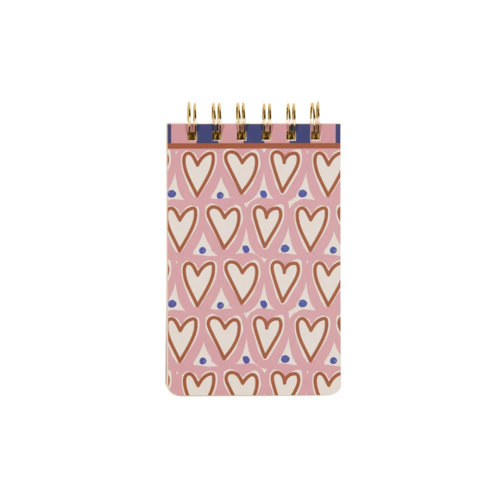 Designworks Ink Twin Wire Notepad Hearts