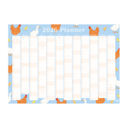 Iko Iko 2026 Wall Planner Chickens and Ducks