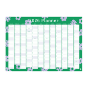 Iko Iko 2026 Wall Planner Flower Power Green