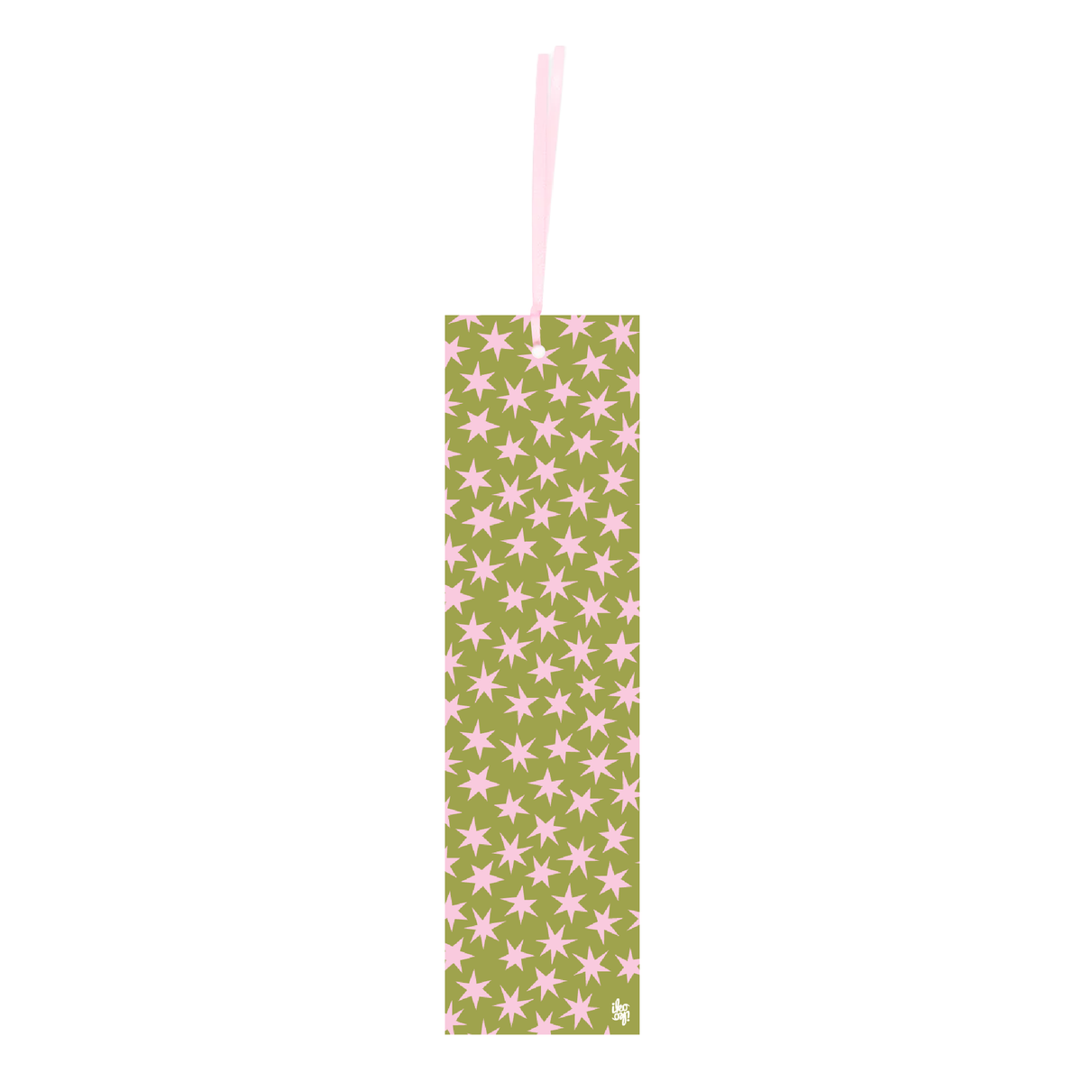 Iko Iko Double Sided Bookmark Wonky Stars Green