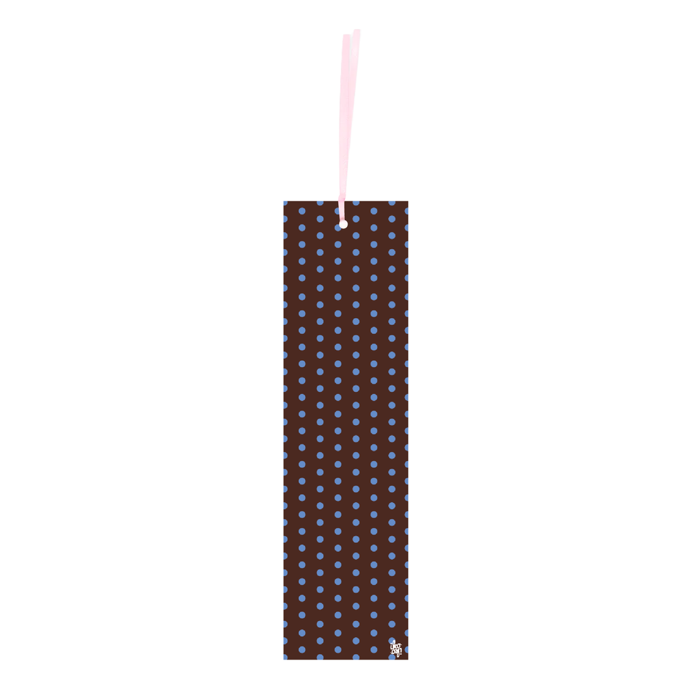 Iko Iko Double Sided Bookmark Tiny Spot Brown Blue