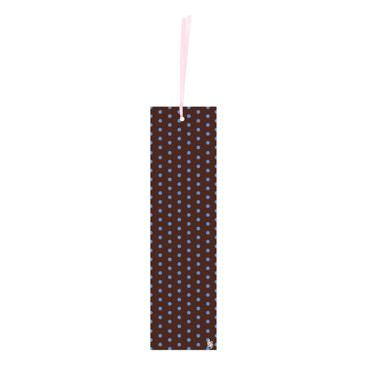 Iko Iko Double Sided Bookmark Tiny Spot Brown Blue