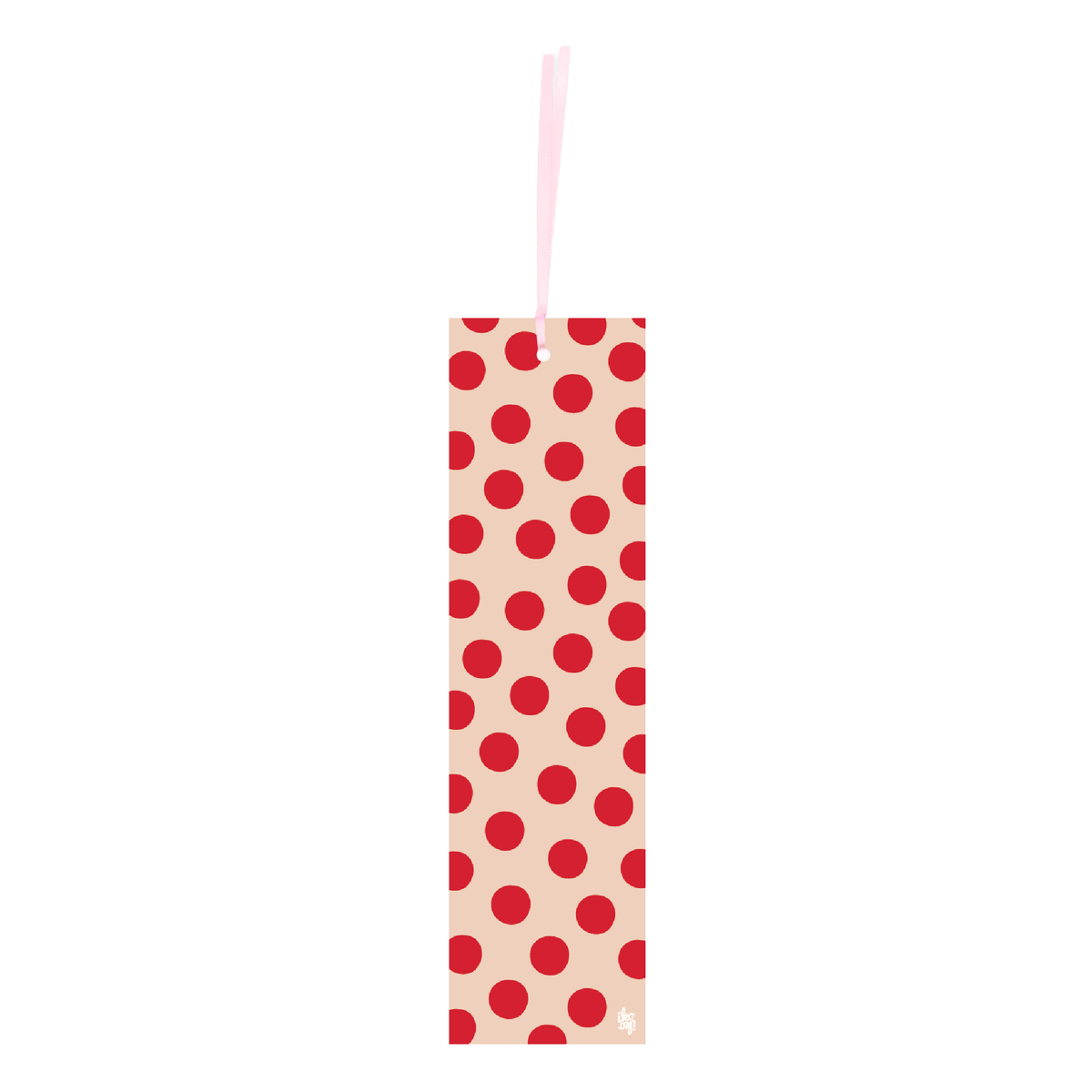 Iko Iko Double Sided Bookmark Cream Red-Spot