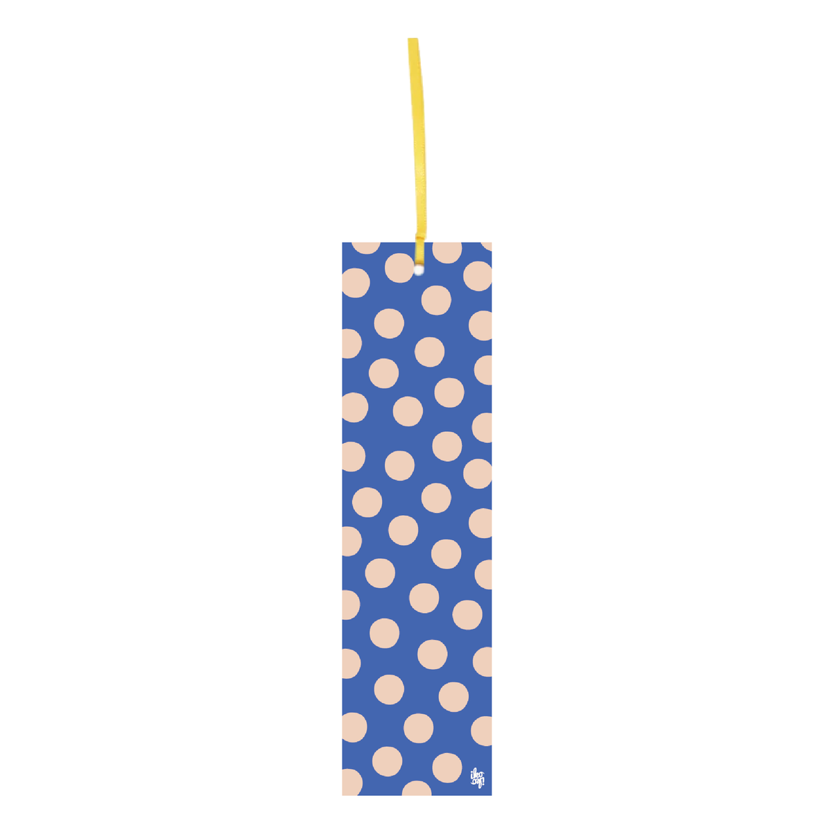 Iko Iko Double Sided Bookmark Cream Blue Spot
