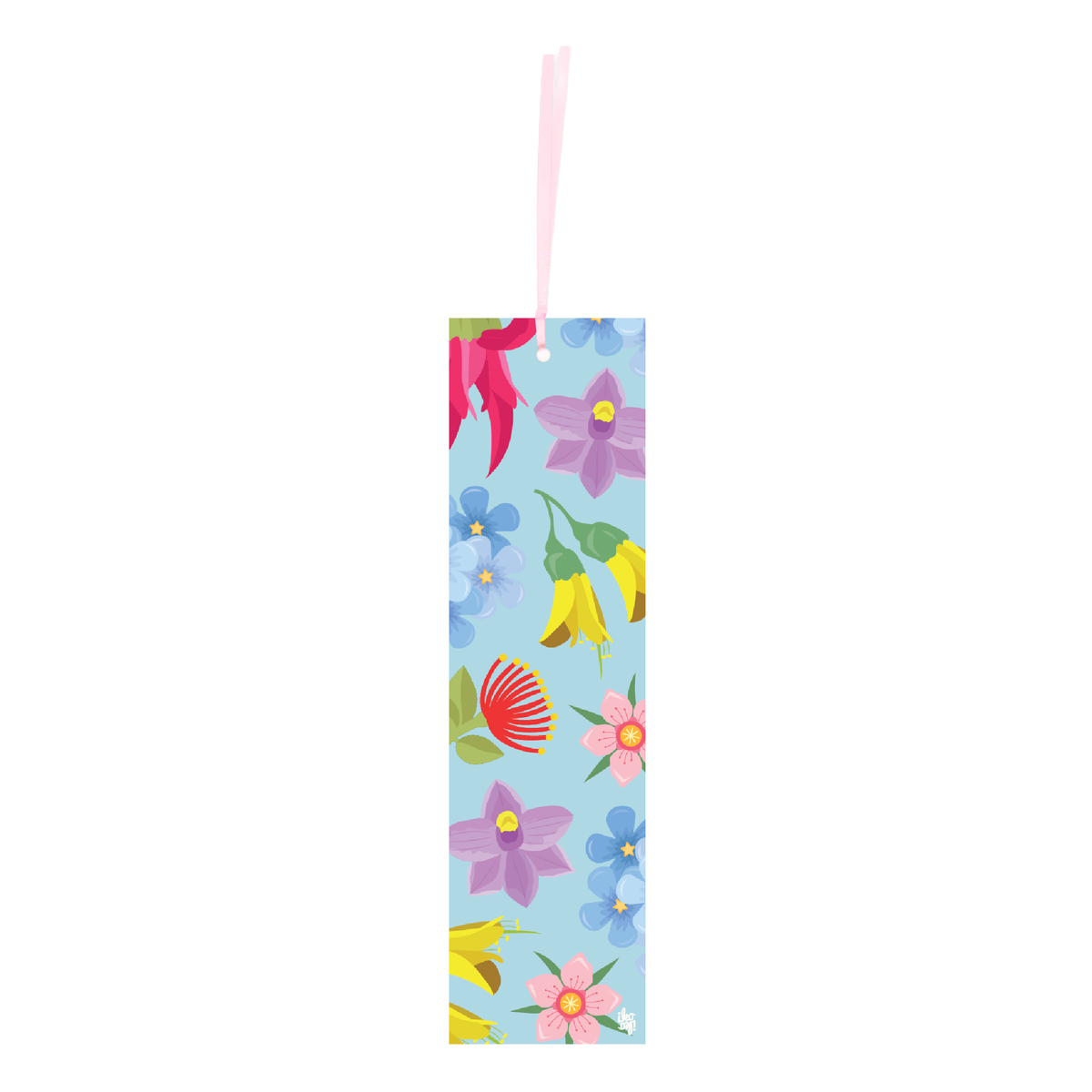 Iko Iko Double Sided Bookmark Kiwiana Native Florals Pōhutukawa