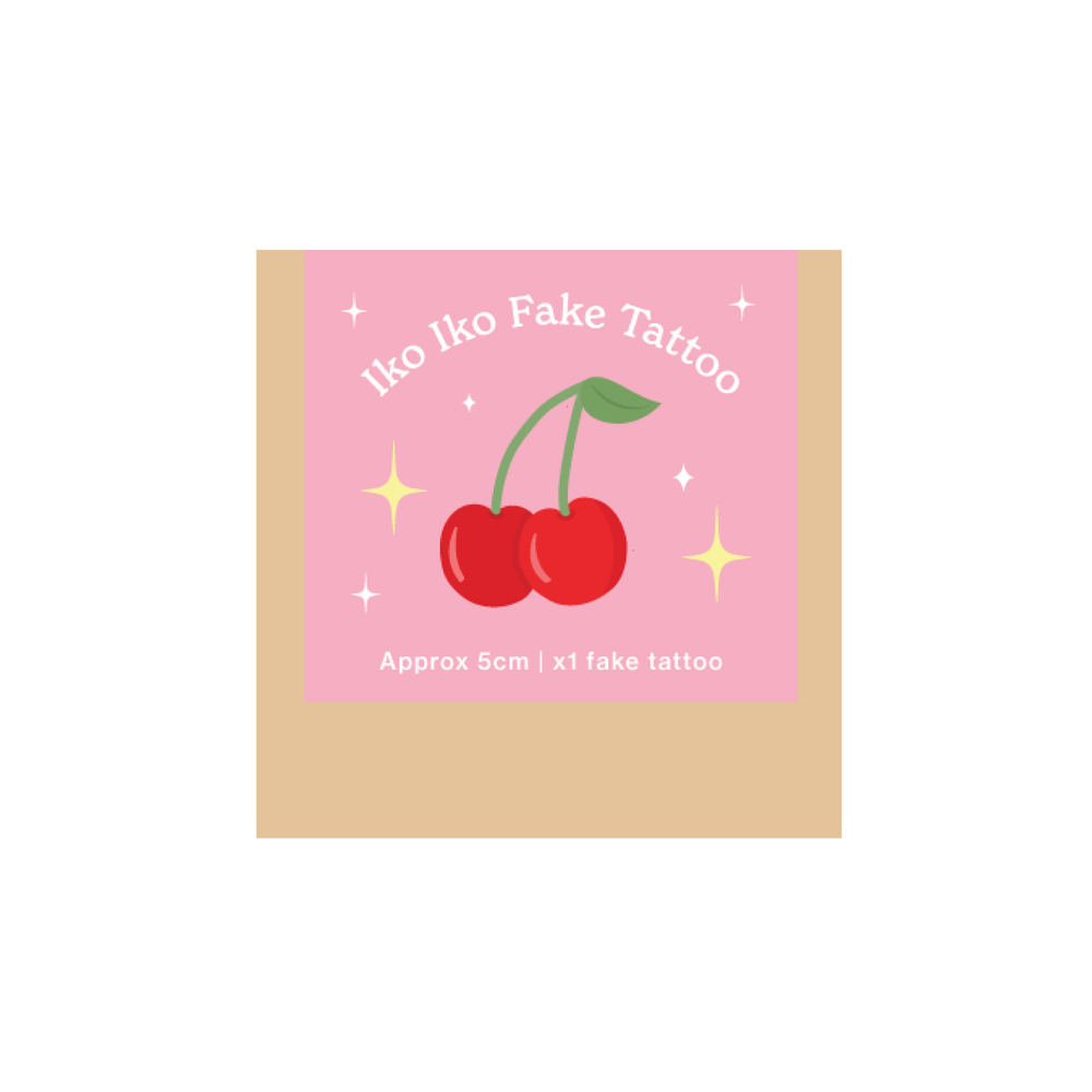Iko Iko Fake Tattoo Cherry
